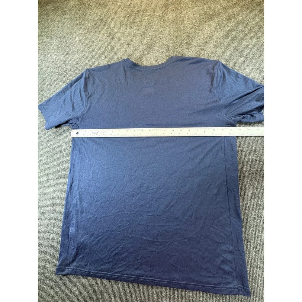Nike Mens Washington Nationals Dri-FIT T-Shirt Navy Blue MLB Athletic Cut Large